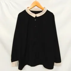 Isin 長袖ブラウス ブラック L ○◇