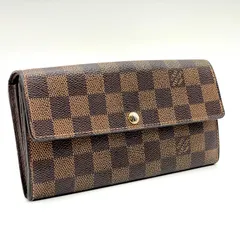 Louis Vuitton ルイヴィトン / ダミエ / ポルトフォイユ サラ / エベヌ ブラウン 茶色 / レディース メンズ /  長財布 財布 ロングウォレット ラウンドファスナー / N61734