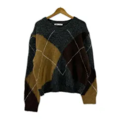 ZARA ザラ アーガイル柄ニット sizeEUR XL/グレー×ブラウン×ベージュ