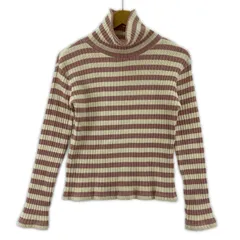 epine エピヌ ハイネック ボーダーカットソー size表記なし/ピンク×オフホワイト