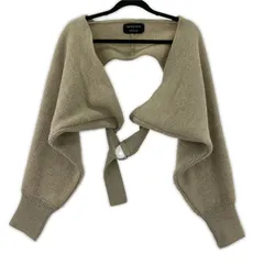UNITED TOKYO ユナイテッドトウキョウ バックオープン ニット ボレロカーディガン size1/ベージュ