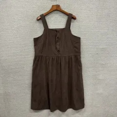 ヴィンテージ コーデュロイ ゴールデン ノースリーブ レイヤード ONE PIECE F M11142