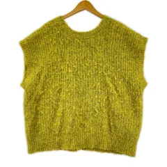 nico amd... ニコアンド ニットベスト sizeF/イエロー系