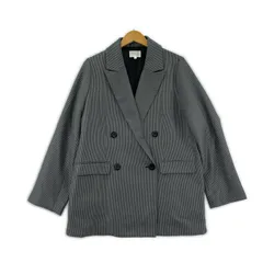 rienda リエンダ 千鳥柄 テーラードジャケット sizeS/ブラック×グレー