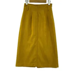 ROSE BUD ローズバッド ベルト付き フェイクスエードスカート sizeM/イエロー