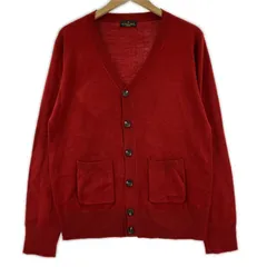 GLOBAL WORK グローバルワーク Vネック ニットカーディガン sizeM/レッド