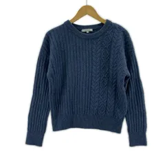 UNTITLED アンタイトル ケーブルニットセーター size2/ブルー