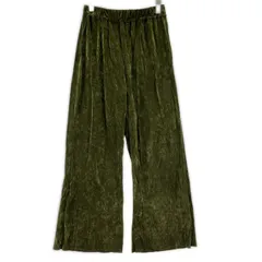 CITEN シテン ベロアパンツ sizeM/グリーン