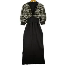 MERCURYDUO マーキュリーデュオ レイヤード風 ニットワンピース sizeM/グレー系