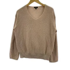 INDIVI インディヴィ Vネックニット size38/ライトピンク