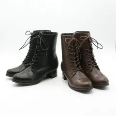 ブーツ レースアップ ショートブーツ ショート 編み上げ レディース 靴 防滑 軽量 4.5センチヒール 歩きやすい 疲れにくい カジュアル 44-6072