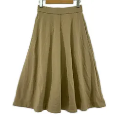 組曲 クミキョク Aライン フレアスカート size2(9)/ベージュ