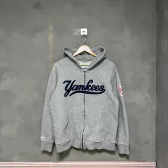 ミッチェル＆ネス NEW YORK YANKEES ジップアップ フーディー グレー