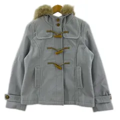 earth music&ecology アースミュージックアンドエコロジー 2wayファー付きダッフルコート sizeM/ライトグレー