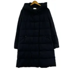 PLST プラステ フーデッド ダウンコート sizeL/ネイビー