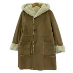 ROPE PICNIC ロペピクニック フェイクムートンコート size40/ベージュ系×アイボリー