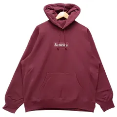 SUPREME シュプリーム 18AW Box Logo Crewneck ボックスロゴ クルーネック パーカー プラム サイズ L 正規品 / 40900