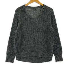 INDIVI インディヴィ Vネック ニットセーター size40/チャコール