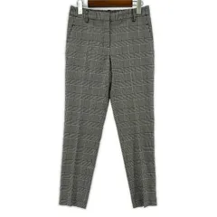 PLST プラステ チェック テーパードパンツ sizeＳ/ブラック×ホワイト