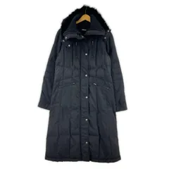 DKNY DONNA KARAN NEW YORK ダナキャランニューヨーク 2wayフード付き ダウンコート size4/ブラック