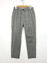 BEAUTY & YOUTH ビューティ&ユース ユナイテッドアローズ 1214-177-7722 定価11000円 ライト TR チェック 1P テーパード イージー パンツ sizeM/グレー ■■メンズ