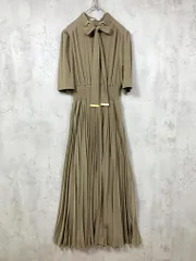 美品 rienda リエンダ 定価14300円 ハトメ ボウタイ シャツ ワンピース sizeS/カーキ ■◇レディース