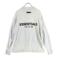 FOG Essentials (エフオージー エッセンシャルズ) L/S T-SHIRT フェルトロゴ クルーネック長袖Tシャツカットソー ロンT グレー