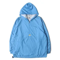 adidas vintage アディダスヴィンテージ ジャケット ライトブルー サイズ:L | デサント製 | 90s ハーフジップ プルオーバー ジャケット | アウター ブルゾン 上着 | 90年代 古着【メンズ】【中古】