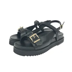 odette e odile オデットエオディール ミックスベルトサンダル 表記サイズ:35 レザー    ブラック レディース / 240001186818