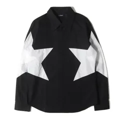 BALMAIN バルマン シャツ ブラック 黒 サイズ:42 | 星型切替 ブロード シャツ | トップス カジュアルシャツ 長袖【メンズ】【中古】のサムネイル