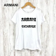 ARMANI EXCHANGE アルマーニエクスチェンジ 3D ロゴプリント ラメ クルーネック Tシャツ ホワイト レディース 半袖 トップス 大きいサイズ