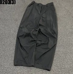 ユニクロ 黒 メンズ コットン パンツ ワイド パンツ 0203