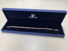 j316 スワロフスキー　クリスタル　テニスブレスレット