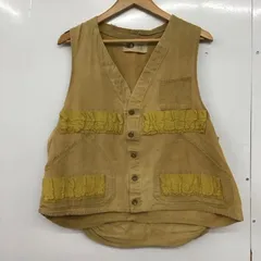 USED 古着 ベスト ベスト ノースリーブカットソー 前ボタン