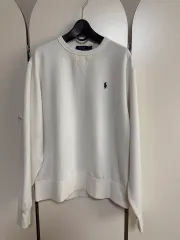 POLO RALPH LAUREN ポロラルフローレン 白 スウェット Tシャツ レディース L 起毛あります