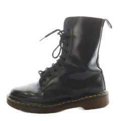 ドクターマーチン DR.MARTENS 10ホール ショートブーツ レースアップ レザー 24.0cm 黒 ブラック /AN7