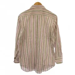 エトロ ETRO シャツ 長袖 ボタンダウン ストライプ柄 ロゴ刺繍 43 マルチカラー /BM