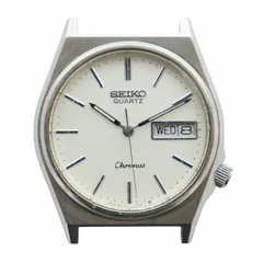 セイコー SEIKO 腕時計 ウォッチ ケースのみ クォーツ 白文字盤 カレンダー付き シルバー色 8123-7130 ■GY11 /MQ