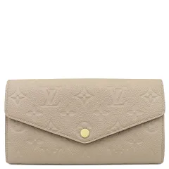 ルイヴィトン LOUIS VUITTON 長財布 ポルトフォイユ サラ NM モノグラムアンプラント トゥルトレール ゴールド金具 ヴィヴィエンヌ 刻印有り  M82256 RFID 【箱】【中古】