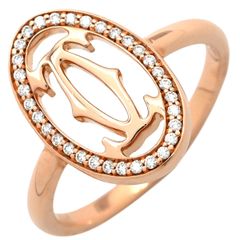 ◇レア◇ Cartier ロゴリング ダイヤ ロゴ ドゥーブルC - メルカリ