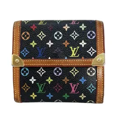 LOUIS VUITTON(ルイヴィトン) Wホック財布 モノグラムマルチカラー ポルトモネビエカルトクレディ M92984 ノワール