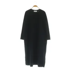 ズッカ zucca 長袖ワンピース カットソー ロング M ブラック /MY ■OS