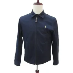 ポロ バイ ラルフローレン Polo by Ralph Lauren カバーオール ブルゾンジャケット 紺 ネイビー ジップアップ ロゴ刺繍 ミドル丈 JR-RL-YM-0102 /YS3 ■GY61