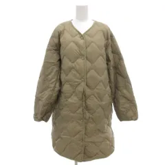 ユニクロ UNIQLO ウルトラライトダウンリラックスコート ロング キルティング L カーキ /GV ■GY61