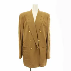 アクアスキュータム AQUASCUTUM テーラードジャケット ダブル 総裏地 金ボタン ウール 11 ベージュ 6150300 /KU ■MU