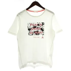ルコックスポルティフ le coq sportif Tシャツ カットソー 半袖 クルーネック ロゴ プリント O 白 ホワイト ピンク /XZ ■GY58