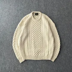old　Carraig Donn　アランニット　アイルランド製　フィッシャーマン
