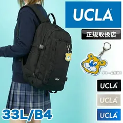 新品 UCLA ユーシーエルエー リュックサック レディース メンズ 大容量 通勤 通学 おしゃれ かわいい 33L A4 B4 PC デイパック バックパック アメカジ バッグ かばん クマ スクールリュック 中学生 高校生 大学生 440-130 ブラック