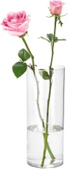 best-will 花瓶 割れない 透明 フラワーベース アクリル おしゃれ 上品 大きい インテリア 花器 水栽 （直径10cm 高さ30cm ）