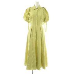リリーブラウン Lily Brown 24SS ボリュームスリーブシャツワンピース ロング 0 イエロー LWFO241146 /DF